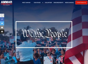 How campacampaign.com looks like on a tablet such as an iPad.