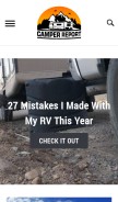 How camperreport.com looks like on a mobile device such as an iPhone.