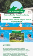 How campingdewolfskuylen.nl looks like on a mobile device such as an iPhone.