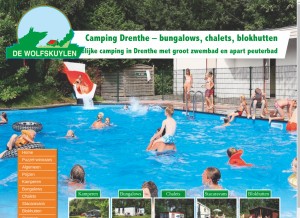 How campingdewolfskuylen.nl looks like on a tablet such as an iPad.