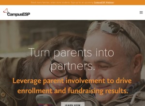 How campusesp.com looks like on a tablet such as an iPad.
