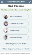 How campusexplorer.com looks like on a mobile device such as an iPhone.