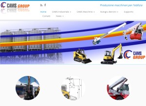 How camsind.com looks like on a tablet such as an iPad.