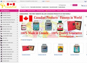 How canadaprod.com looks like on a tablet such as an iPad.