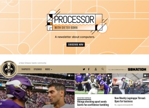 How canalstreetchronicles.com looks like on a tablet such as an iPad.
