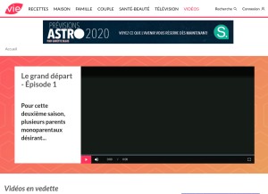 How canalvie.com looks like on a tablet such as an iPad.