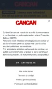 How cancan.ro looks like on a mobile device such as an iPhone.