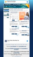 How cancellations.com looks like on a mobile device such as an iPhone.