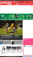 How cancha.com looks like on a mobile device such as an iPhone.
