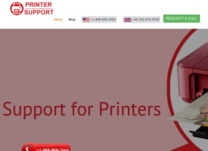 How canonprintersupportpro.us looks like on a tablet such as an iPad.