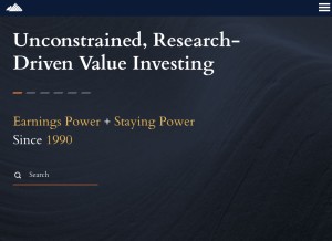 How canyonpartners.com looks like on a tablet such as an iPad.