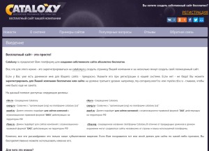 How caorg.ru looks like on a tablet such as an iPad.