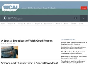 How capeandislands.org looks like on a tablet such as an iPad.
