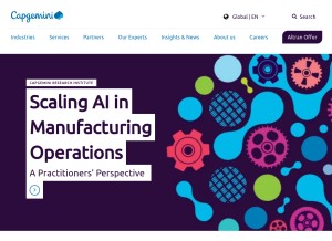 How capgemini.com looks like on a tablet such as an iPad.