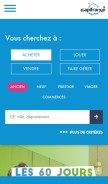 How capifrance.fr looks like on a mobile device such as an iPhone.