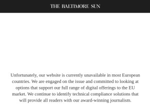How capitalgazette.com looks like on a tablet such as an iPad.