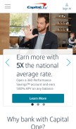 How capitalone360.com looks like on a mobile device such as an iPhone.