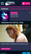 How capitalxtra.com looks like on a mobile device such as an iPhone.