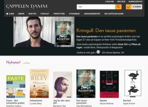 How cappelendamm.no looks like on a tablet such as an iPad.