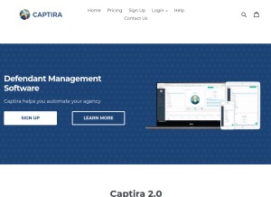 How captira.com looks like on a tablet such as an iPad.