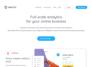 How capturly.com looks like on a tablet such as an iPad.