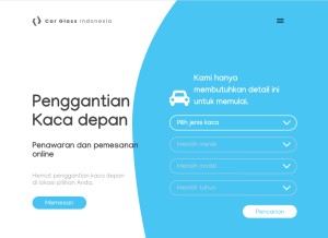 How car-glass.co.id looks like on a tablet such as an iPad.