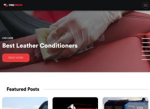 How carbibles.com looks like on a tablet such as an iPad.
