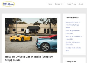 How carbikepro.com looks like on a tablet such as an iPad.