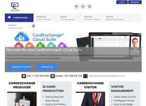 How cardexchangesolutions.com looks like on a tablet such as an iPad.