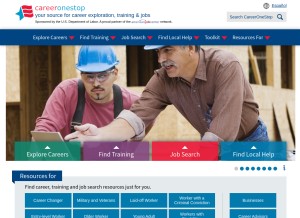 How careeronestop.org looks like on a tablet such as an iPad.