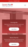 How careerplus.ca looks like on a mobile device such as an iPhone.