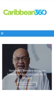 How caribbean360.com looks like on a mobile device such as an iPhone.