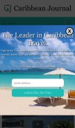 How caribjournal.com looks like on a mobile device such as an iPhone.