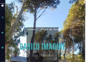 How cariloimagine.com looks like on a tablet such as an iPad.