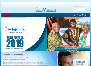 How carimed.com looks like on a tablet such as an iPad.