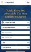 How carinsurent.com looks like on a mobile device such as an iPhone.