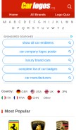 How carlogos.org looks like on a mobile device such as an iPhone.