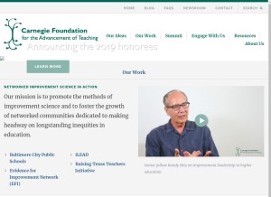 How carnegiefoundation.org looks like on a tablet such as an iPad.