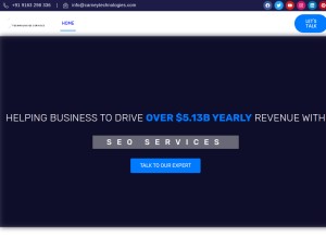 How carneytechnologies.com looks like on a tablet such as an iPad.