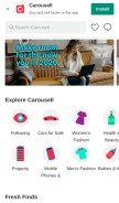 How carousell.ph looks like on a mobile device such as an iPhone.