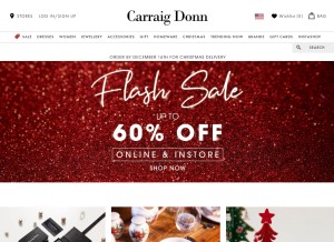 How carraigdonn.com looks like on a tablet such as an iPad.