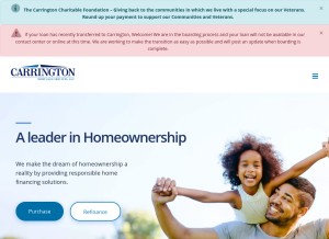 How carringtonms.com looks like on a tablet such as an iPad.
