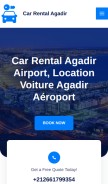 How cars-rental-agadir.com looks like on a mobile device such as an iPhone.