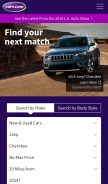 How cars.com looks like on a mobile device such as an iPhone.