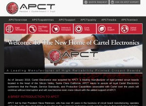 How cartelelectronics.com looks like on a tablet such as an iPad.