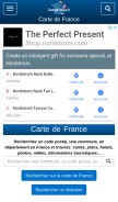 How cartesfrance.fr looks like on a mobile device such as an iPhone.