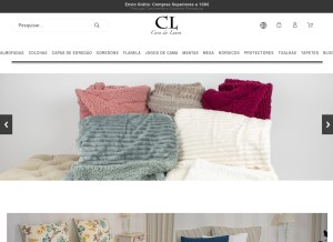 How casadalaura.com looks like on a tablet such as an iPad.