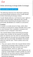 How casalemedia.com looks like on a mobile device such as an iPhone.