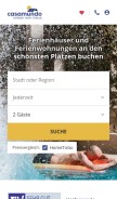 How casamundo.de looks like on a mobile device such as an iPhone.