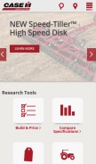 How caseih.com looks like on a mobile device such as an iPhone.